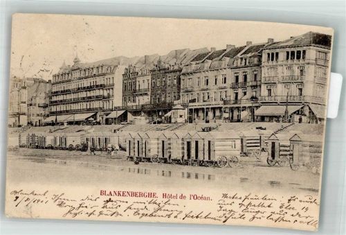 Blankenberghe 1901 Hotel de l´Ocean Badekarren