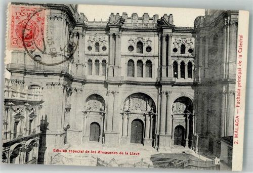 Malaga Kathedrale Marke Bildseitig