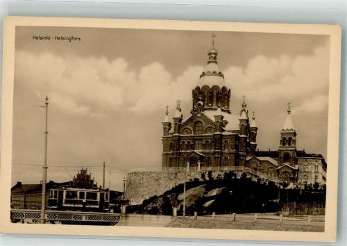 Helsinki Kirche Straßenbahn