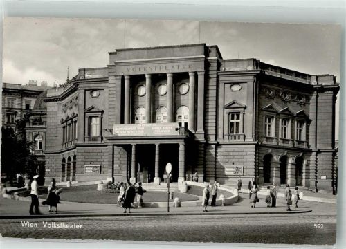 1070 Wien 7. Bezirk, Neubau 1958 Foto AK Volkstheater