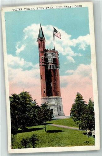 Cincinnati 1930 Foto AK Wasserturm Eden Park