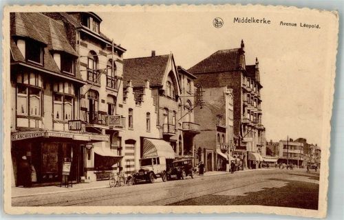 Middelkerke 1939 LKW Auto Geschäft Foto Avenue Leopold