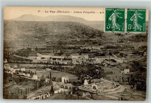Le Puy 1917 Avenue d´Aiguilhe Marke bildseitig