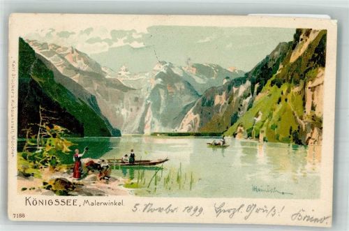 Königssee 1899 Malerwinkel