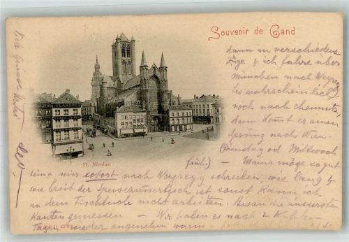 Gand 1911 Kirche St. Nicolas