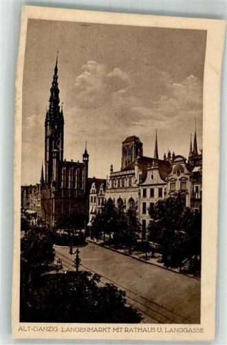 Danzig Rathaus Langgasse Langenmarkt