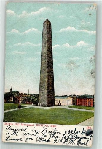 Boston 1907 Denkmal Bunker Hill Monument