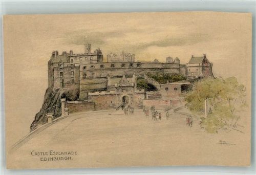 Edinburgh Burg Castle Esplanade