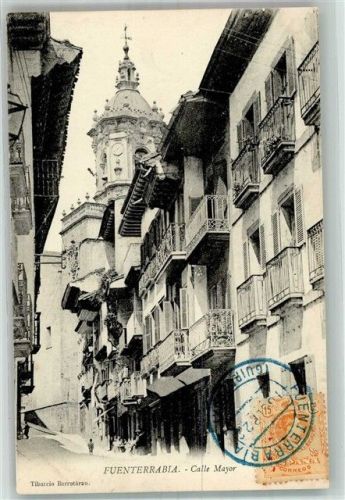 Fuenterrabia Gasse Calle Mayor Marke bildseitig