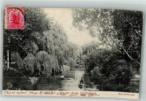 Christchurch 1907 On the Avon Marke bildseitig
