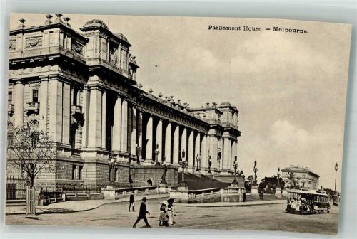 Melbourne Straßenbahn Parlament Australien