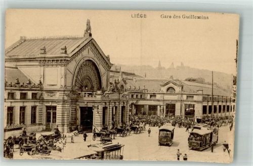 Liege Bahnhof Gare des Guillemins Straßenbahn