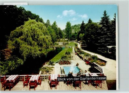 Manderscheid Heidsmühle Blick von der Gartenterrasse
