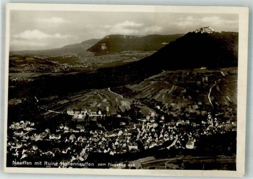 Neuffen Fliegeraufnahme Ruine Hohenneuffen