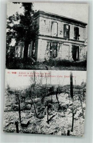 La Ville-aux-Bois WK I Trümmer 1915