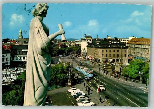 Göteborg 1969 Auto Straßenbahn