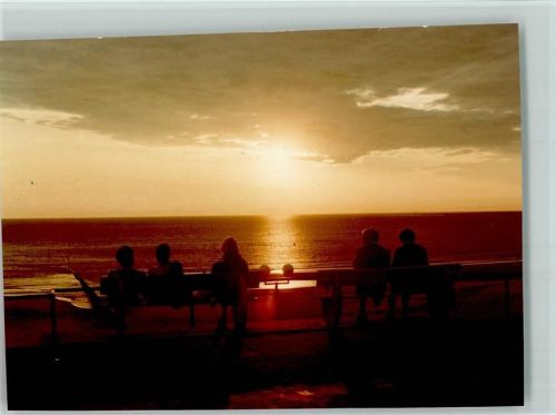 Borkum Abendstimmung auf der Bank
