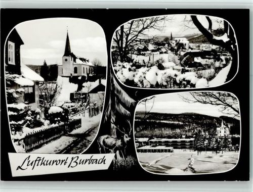 Burbach Ortsansichten 3-Bildaufnahme Winteraufnahme