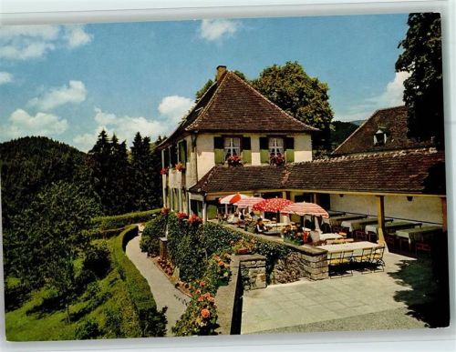 Schliengen Schloß Bürgeln Schloßwirtschaft Terrasse