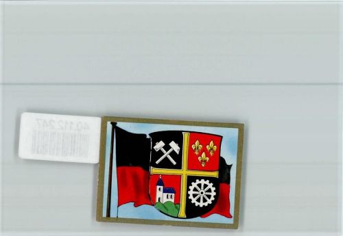 St. Ingbert Saarlouis Stadtwappen Kosmos Sammelbild 6x5cm