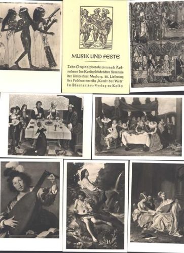 ` Musik und Feste ´ Lot mit 10 Originalphotokarten im Originalumschlag