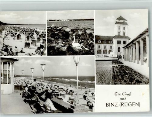 Binz Strand Sdtrandkörbe Schwan 4-Bildaufnahme AKU2