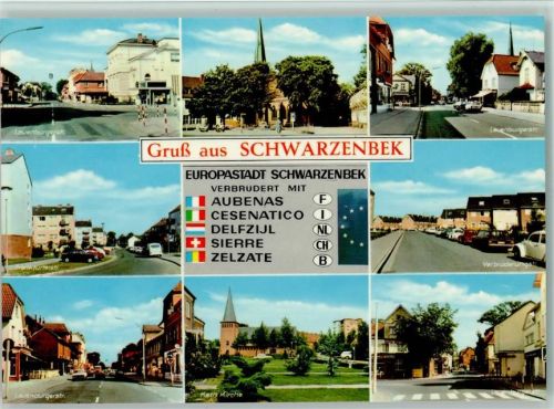 Schwarzenbek Lauenburgstr. Frankfurterstr. Verbrüderungsstr. Kath. Kirche