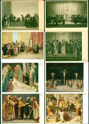 W8103 Oberammergau Passionsspiele 1930 Lot mit 44 AK teilweise mit doppelten; gute Erhaltung, nicht gelaufen Passionsspiel Posten 21 bis 100 AK