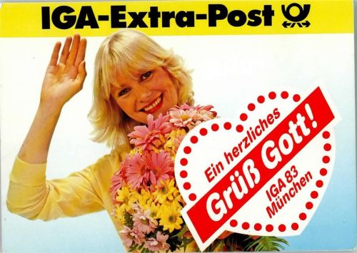 München Postbeamtin in gelber Bluse IGA 83