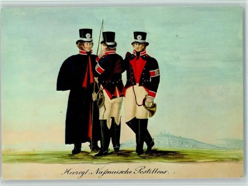 Herzoglich Nassauiische Postillione um 1820