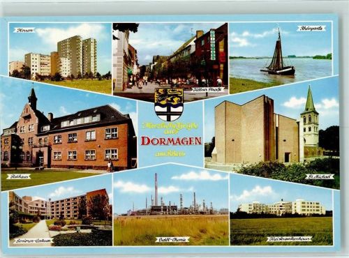 Dormagen Horrem Kölner Straße Rheinpartie Rathaus St. Michael Senioren-Zentrum Erdöl-Chemie Kreiskrankenhaus