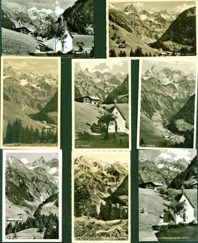 Einödsbach Lot mit 9 AK, ca. 1939-1967: gute Erhaltung, wenige gelaufen