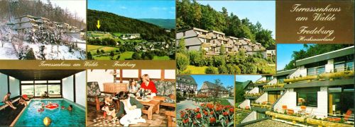 Fredeburg Fredeburger "Terassenhausam Walde", 2-fach Klappkarte, mit Kurzinfos