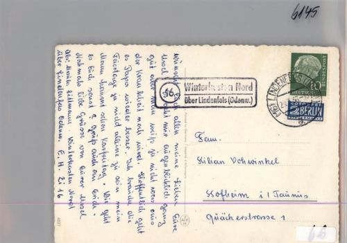 Winterkasten Landpoststempel