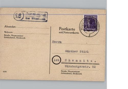 Bornhagen Landpoststempel