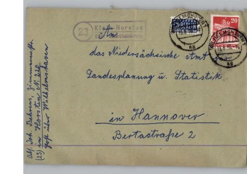 Kleinhorsten Landpoststempel