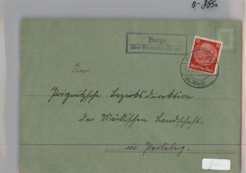 Berge Landpoststempel
