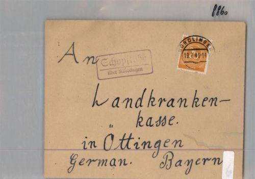Schopflohe Landpoststempel