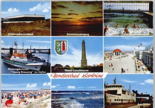 Borkum Leuchtturm , Rettungskreuzer Georg Breusing