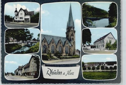 Rhüden See kirche Straße Bach Brücke