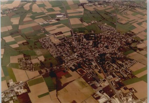 Erwitte Foto-Karte, Fliegeraufnahme