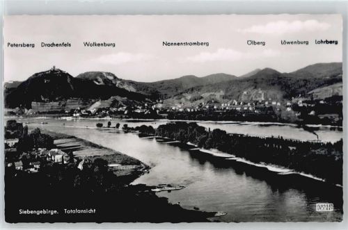 Drachenfels Fluss Baum Berg Haus