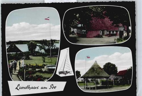 Pönitz Pension Restaurant Cafe Landhaus am See Flagge Pavillon