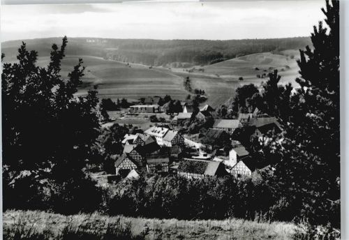 Rengshausen Panorama Baum Haus Feld