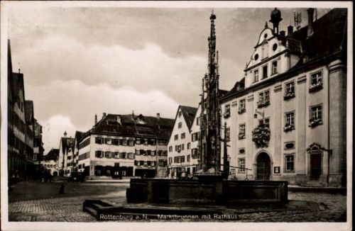 Rottenburg Rathaus,Marktbrunnen