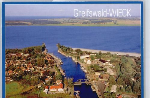 Greifswald Meer Brücke Haus Baum