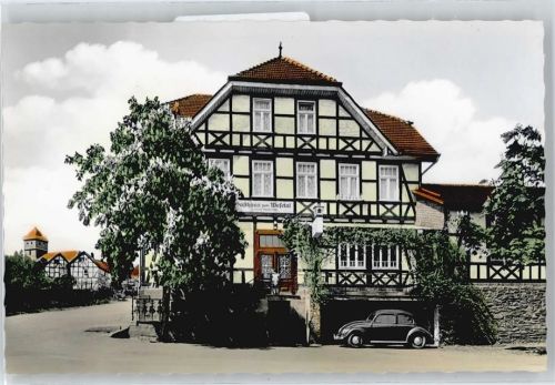 Kleinern Gasthaus Pension zum Wesetal Auto Baum