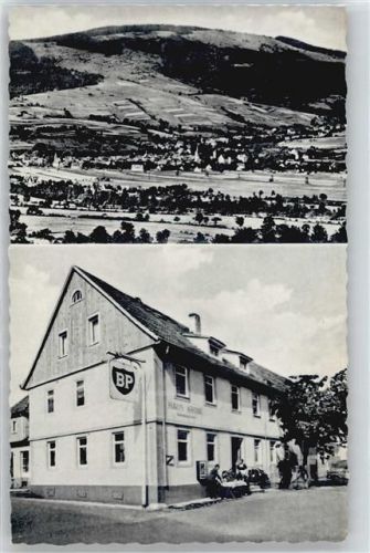 Bischofsheim Gasthaus Krone Gesamtansicht Feld Baum