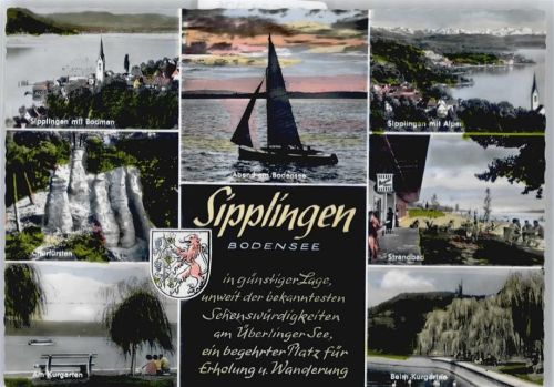 Sipplingen Kurgarten, Strandbad, Bodensee, Boot