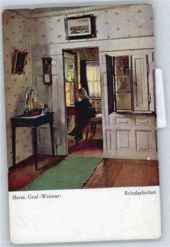 Graf Weimar , Schularbeiten , Marke entfernt AKU2